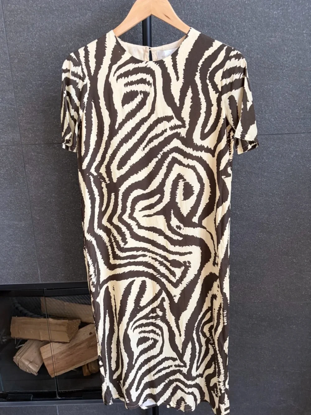 Anthropologie Corey Lynn Calter Zebra Maxi Tee Dress Size XSP - Picture 12 of 14